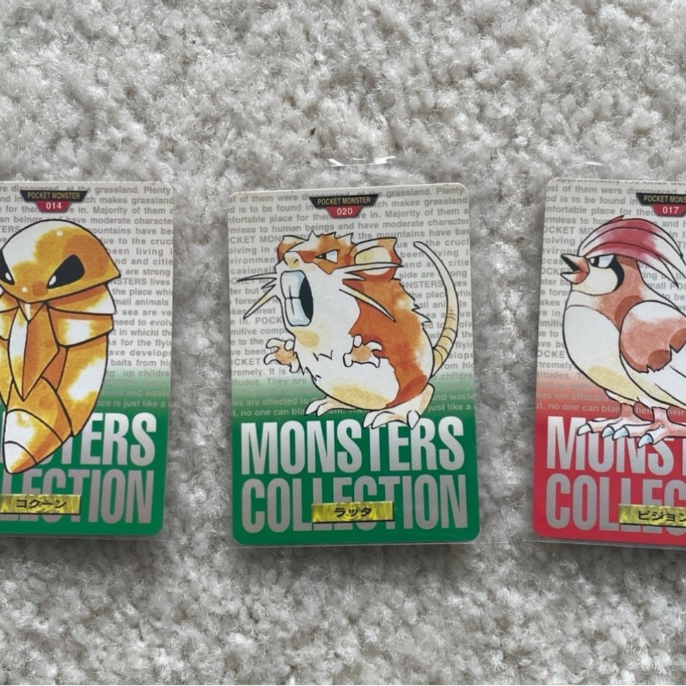 Bandai pocket Monsters Collection Trading Cards Set